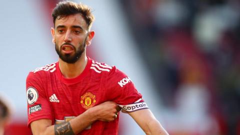 Manchester United midfielder Bruno Fernandes