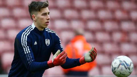 Luca Ashby-Hammond in action for Fulham