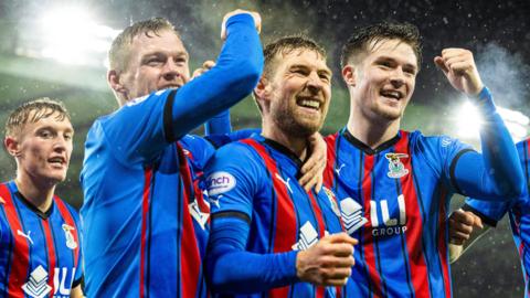 Inverness CT players celebrate