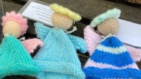 knitted angels