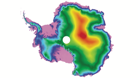 Digital Elevation Model of Antarctica