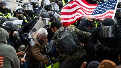 rioting near the capitol