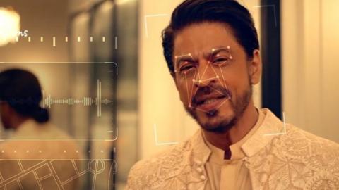 Actor Shah Rukh Khan in the AI-enabled ad campaign by Cadbury