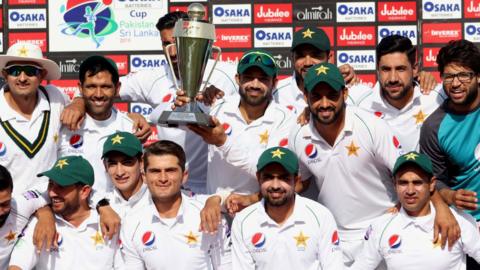 Pakistan celebrate a series win