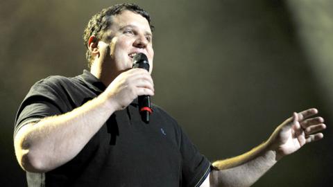Comedian Peter Kay appears as special surprise guest introducing Keane performing at Manchester Apollo on May 30, 2012 in Manchester
