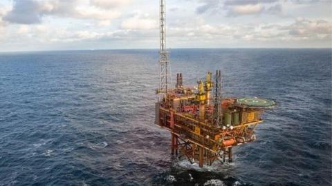 north sea oil rig