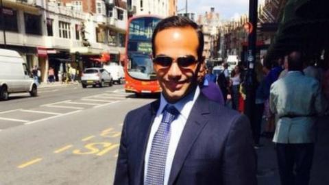 George Papadopoulos is seen on the street in this undated photo.