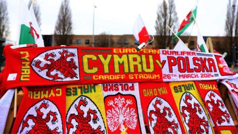 Wales v Poland scarves