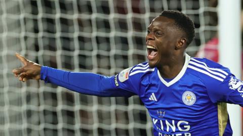 Patson Daka celebrates his goal against Millwall