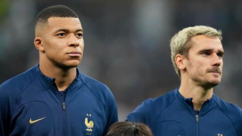 Kylian Mbappe and Antoine Griezmann