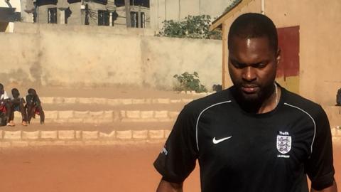 Salif Diao trains aspiring young players