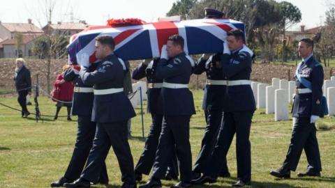 Funeral for WO John Henry Coates