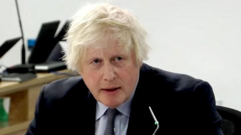 Former British Prime Minister Boris Johnson gives evidence at the COVID-19 Inquiry, in London, Britain, December 6, 2023