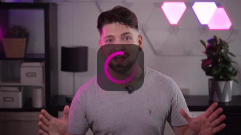 BBC reporter Chris Fox with a buffering logo superimposed on him