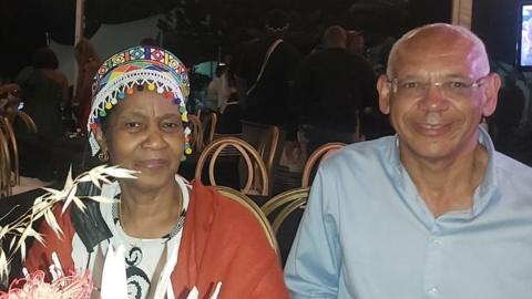 Tim Cantle-Jones pictured with Phumzile Mlambo-Ngcuka, the former Deputy President of South Africa and former United Nations Under-Secretary-General