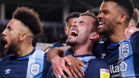 Huddersfield celebrate