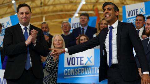 Lord Houchen with Rishi Sunak after his re-election as Tees Valley mayor