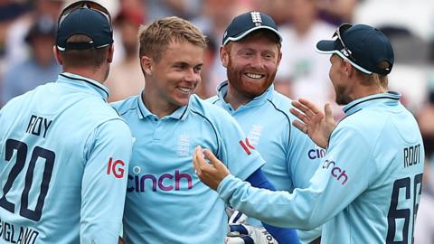 Sam Curran celebrates