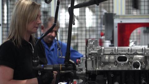 Worker at Ford's plant in Dagenham