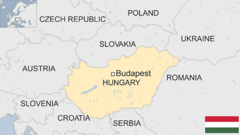 Map of Hungary