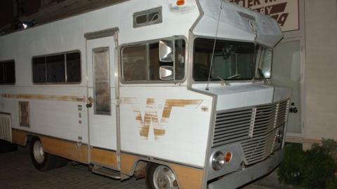 The mobile home used as a meth lab in the TV series Breaking Bad