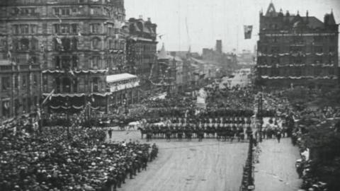 King George V visits Belfast to open the new Northern Ireland Parliament