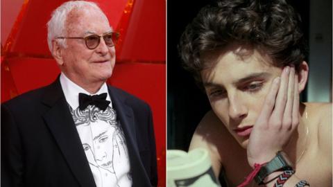 James Ivory and Timothee Chalamet