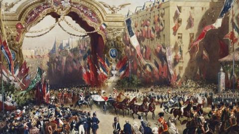 Queen Victoria’s entry into Paris, 18 August 1855 by Eugène-Charles-François Guérard