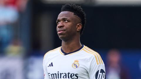 Vinicius Jr playing for Real Madrid