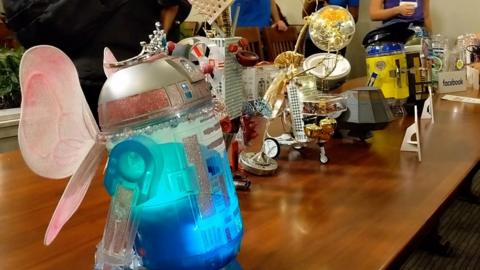 R2-D2 as a sparkly princess