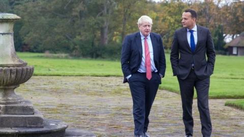 Boris Johnson and Leo Varadkar