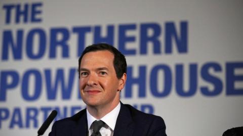 Mr Osborne at a meeting of the Northern Powerhouse Partnership in 2016
