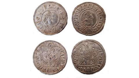 Coins from the British Museum similar to those recovered by police