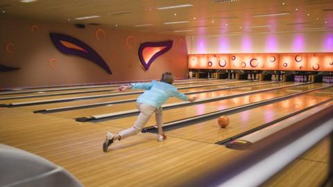 File photo of woman bowling