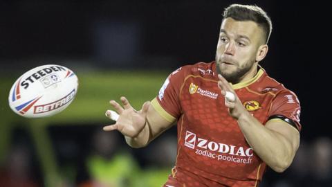 Mickael Goudemand in action for Catalans Dragons