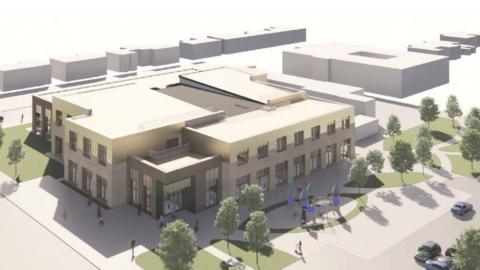 A CGI of how Woodhouse Close Leisure Complex could look