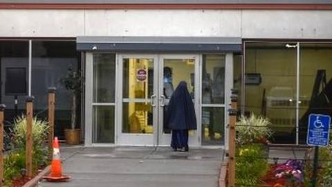 The outside of the Dar Al Farooq Center Islamic Center in Bloomington, Minnesota.