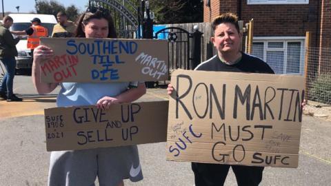 Protests at Southend United