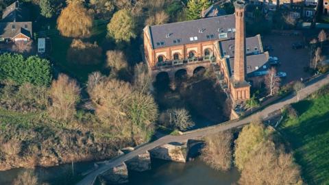 Powick Bridge and Powick Mills in 2014