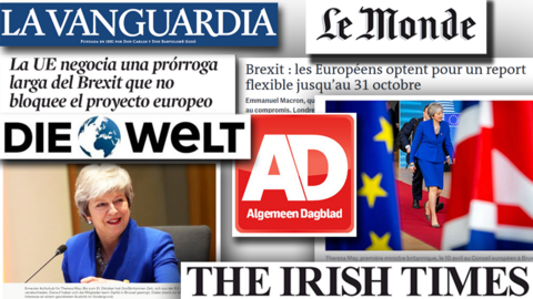 A selection of front pages