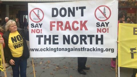 Anti-fracking protest