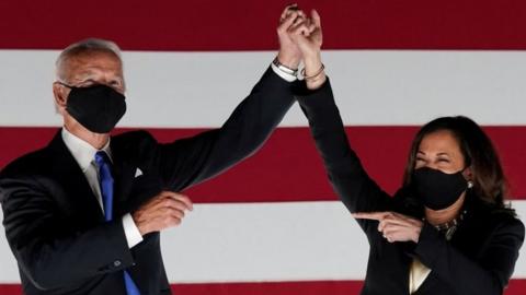 US President-elect Joe Biden (left) and Vice-President-elect Kamala Harris. File photo