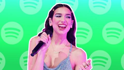 Singer Dua Lipa was among those whose pages were changed