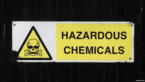 hazardous chemicals sign