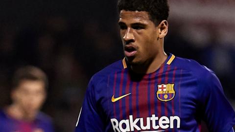 Marcus McGuane in action for Barcelona B