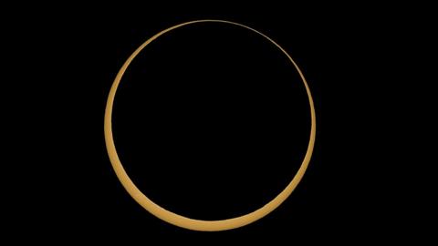 Annular solar eclipse as seen from Alburquerque