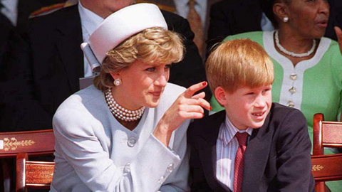 Princess Diana with Prince Harry