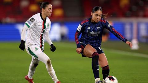 Arsenal in the Women's Champions Cup semi-final