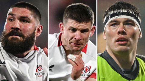 Tom O'Toole, Nick Timoney and Jude Postlethwaite 