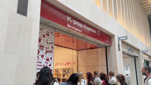 outside k-pop korner store in Birmingham